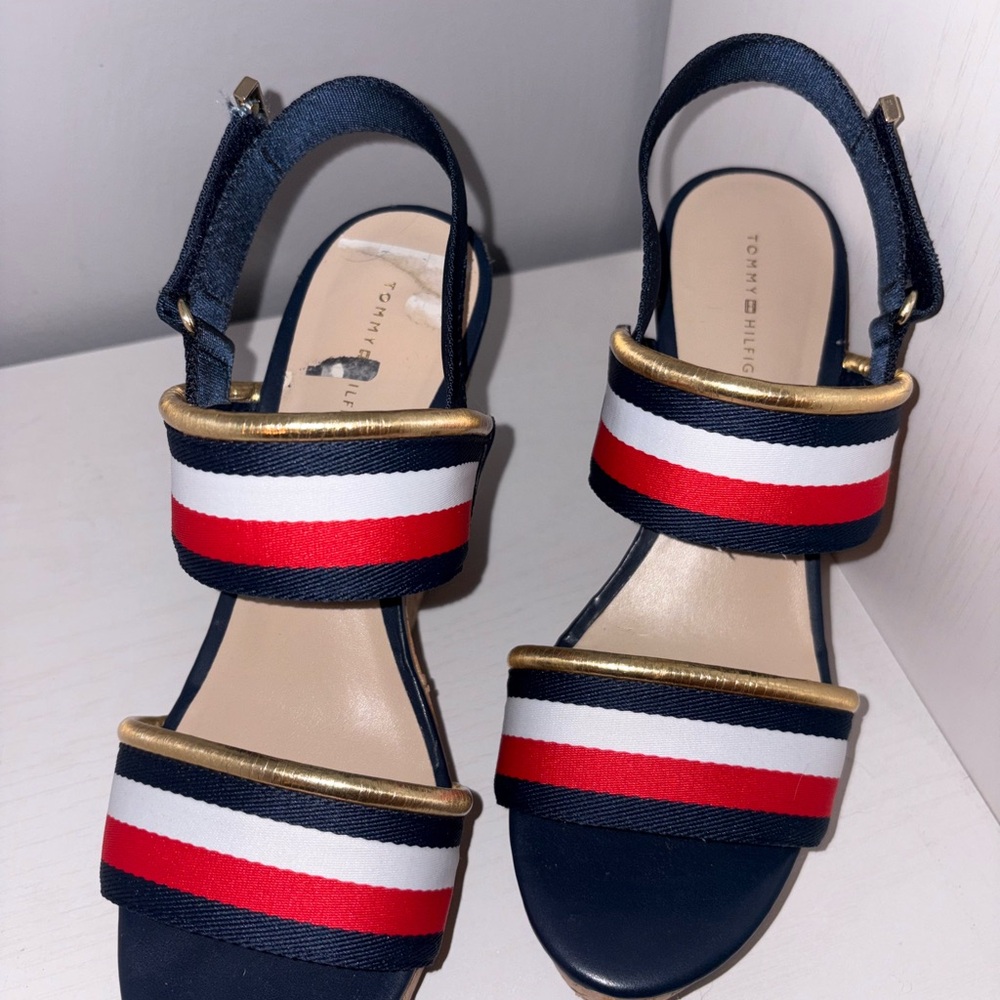 Tommy Hilfiger Women's Wedge Sandals - Picture 3 of 5